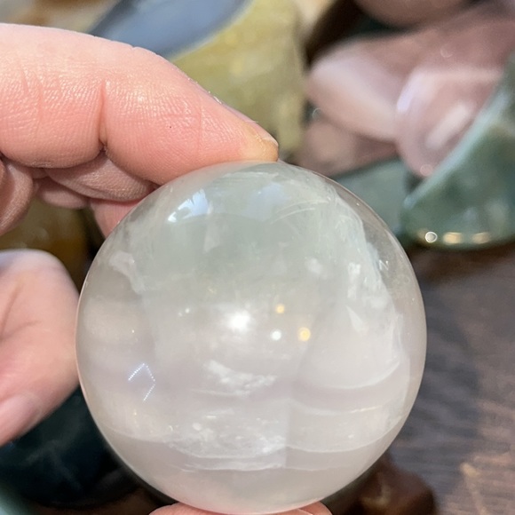 🔥SALE🔥 Lavender Fluorite Crystal Sphere! - Picture 7 of 7